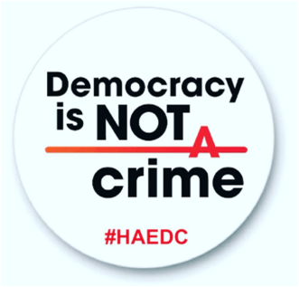 Democracy is not a crime