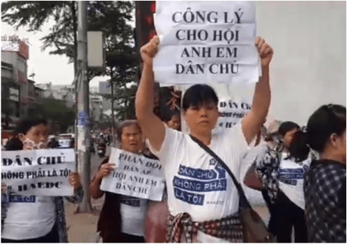 Demonstrasjon for 6 aktivister